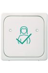 SCHNEIDER / ELSO 735814 Acknowledgment pushbutton cover, white FASHION / RIVA / SCALA