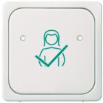   SCHNEIDER / ELSO 735814 Acknowledgment pushbutton cover, white FASHION / RIVA / SCALA