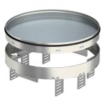   OBO 7409158 RKRN2UZD3R9VS20 Round Cassette closed ø 305mm stainless steel