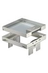 OBO 7409228 RKSN2 UZD3 4VS20 Square Cassette with cable outlet 200x200mm stainless steel