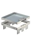 OBO 7409240 RKSN2 UZD3 9VS25 Casetă pătrată cu ieșire de cablu din oțel inoxidabil 243x243mm