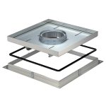   OBO 7409530 RKF2 SL2 V2 40 Heavy Duty Frame Cassette for Tube 283x283x40mm Stainless Steel