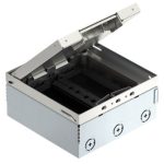   OBO 7427248 UDHOME4 2V MT U Floor box with Mt3 Module holder, Free Mountable stainless steel