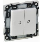   LEGRAND 752159 Valena Life double toggle switch with indicator light, IP44 white