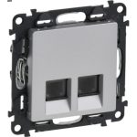 LEGRAND 753343 Valena Life 2xRJ45 Cat. 6 UTP socket aluminum