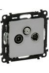 LEGRAND 753352 Valena Life TV-Radio-SAT socket, star point, 1.5 dB aluminum