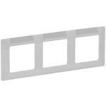   LEGRAND 754013 Valena Life triple frame, horizontal, with label holder white