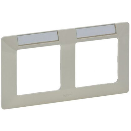   LEGRAND 754052 Valena Life double frame, horizontal, label holder ivory