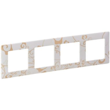 LEGRAND 754104 Valena Life four frame rococo white