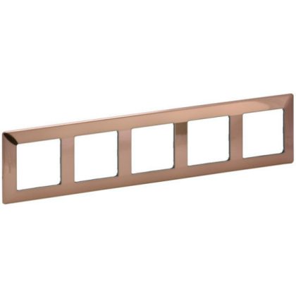 LEGRAND 754165 Valena Life five frame copper decor