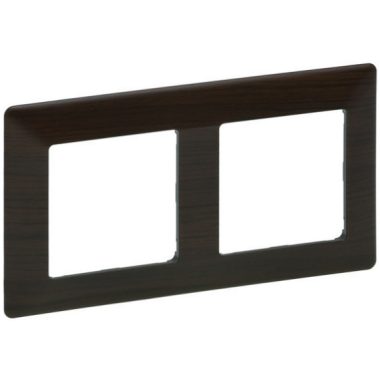 LEGRAND 754172 Valena Life double frame wenge decor