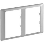   LEGRAND 754242 Valena Life double frame for 2x2P + F socket aluminum