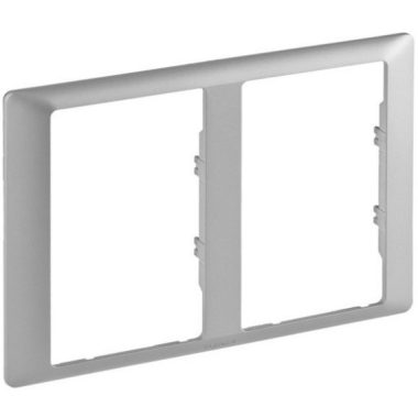 LEGRAND 754242 Valena Life double frame for 2x2P + F socket aluminum