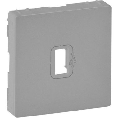 LEGRAND 754752 Valena Life pre-wired USB data socket cover, aluminum