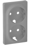 LEGRAND 754952 Valena Life 2x2P + F socket cover aluminum