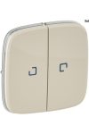 LEGRAND 755226 Valena Allure Double Switch Cover, indicator light, Ivory