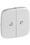 LEGRAND 755229 Valena Allure Double switch cover, indicator light, Pearl