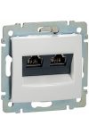 LEGRAND 770073 Valena fehér 2xRJ45 10G aljzat, fehér