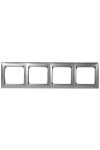 LEGRAND 770154 Valena four frame horizontal, aluminum