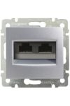 LEGRAND 770245 Valena 2xRJ45 LCS2 Cat6 STP socket in aluminum