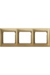 LEGRAND 770303 Valena frame triple, horizontal, matt gold