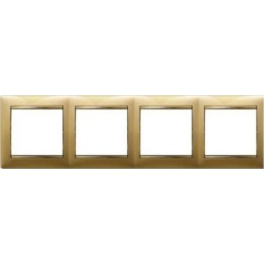 LEGRAND 770304 Valena frame four, matt gold