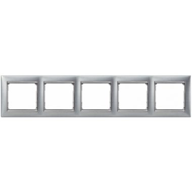 LEGRAND 770335 Valena frame five, alumetal