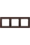 LEGRAND 770373 Valena Wenge decor / Silver, horizontal frame 3