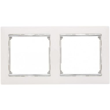 LEGRAND 770492 Valena White / Silver, horizontal frame 2