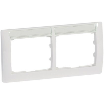   LEGRAND 771014 Galea Life frame 2 horizontal with label holder, white