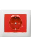 LEGRAND 771029 Galea Life 2P + F socket with locked red insert