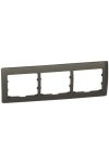 LEGRAND 771203 Galea Life frame 3 horizontal, deep bronze