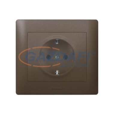 LEGRAND 771240 Galea Life komplett 2P+F dugalj csatlakozóaljzat, rugós, mélybronz