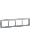 LEGRAND 771304 Galea Life frame 4 horizontal, aluminum