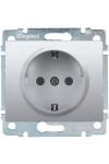 LEGRAND 771363 Galea Life 2P + F socket with child protection, spring-loaded, aluminum