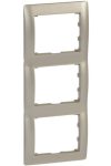 LEGRAND 771407 Galea Life frame 3 vertical, titanium