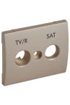 LEGRAND 771480 Galea Life TV-RD cover (30 mm) titanium