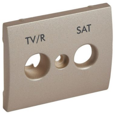 LEGRAND 771480 Galea Life TV-RD cover (30 mm) titanium