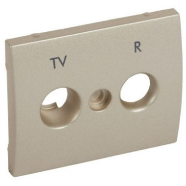 LEGRAND 771483 Galea Life TV-RD cover (30 mm) titanium