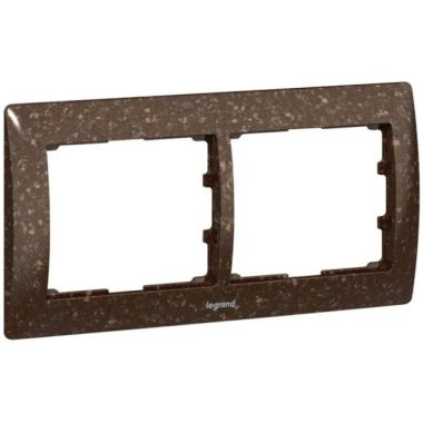 LEGRAND 771702 Galea Life frame 2 horizontal, granite