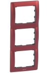 LEGRAND 771907 Galea Life frame 3 vertical, glitter red