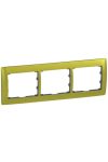 LEGRAND 771923 Galea Life frame 3 horizontal, glitter green