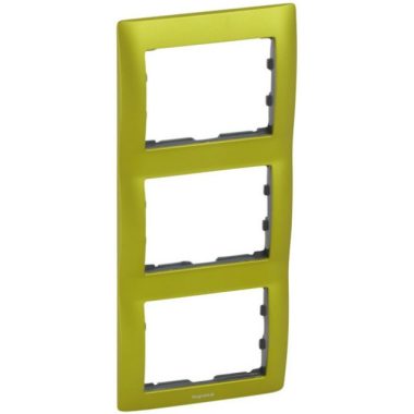 LEGRAND 771927 Galea Life frame 3 vertical, glitter green