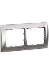 LEGRAND 771932 Galea Life frame 2 horizontal, chrome