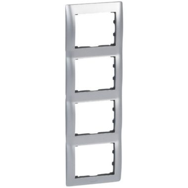 LEGRAND 771958 Galea Life frame 4 vertical, aluminum