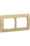 LEGRAND 771991 Galea Life frame 2 horizontal, leather tradition