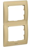 LEGRAND 771993 Galea Life frame 2 vertical, leather tradition