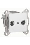 LEGRAND 773632 Cariva TV-RD socket performs 1.5 dB without frame white