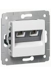 LEGRAND 773639 Cariva telephone connector 2xRJ11 without frame white