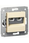 LEGRAND 773739 Cariva telephone connector 2xRJ11 without frame beige